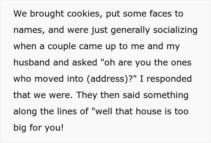 Nosy Neighbor Shames Couple For Owning Big Home With No Kids, Their Heartbreaking Reply Silences Her