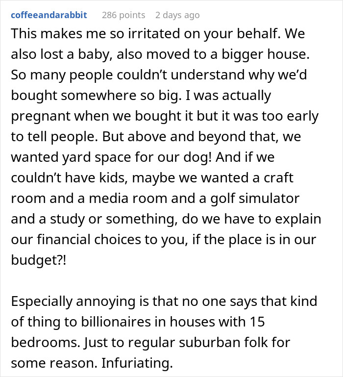 Nosy Neighbor Shames Couple For Owning Big Home With No Kids, Their Heartbreaking Reply Silences Her