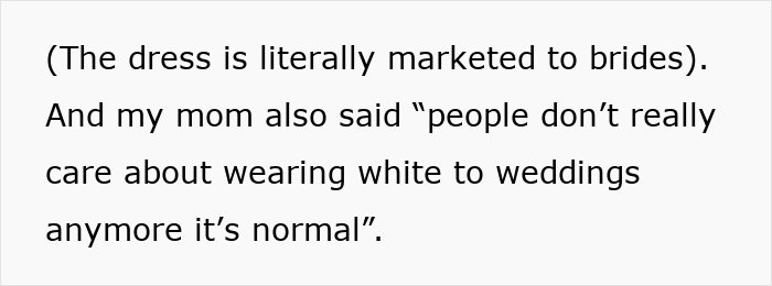 Bride Horrified As Cousin Wears Long White Dress To Her Wedding, Furious As Her Mom Approved It