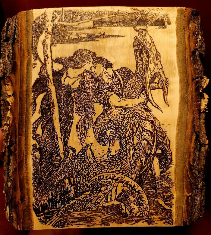 Canadian Artist Kat Slota Uses Fire To Create Stunning Wood-Burned Artworks (44 Pics)