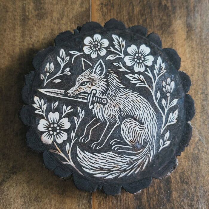 Canadian Artist Kat Slota Uses Fire To Create Stunning Wood-Burned Artworks (44 Pics)