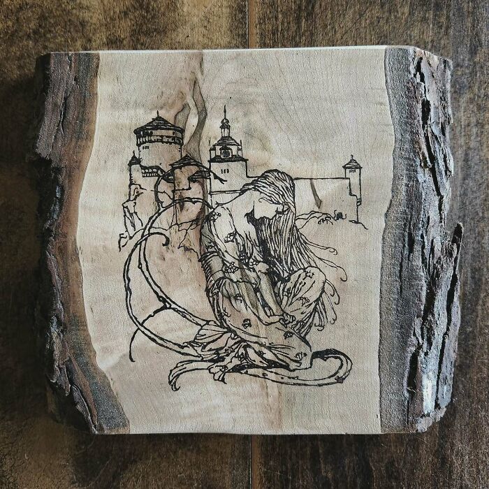 Canadian Artist Kat Slota Uses Fire To Create Stunning Wood-Burned Artworks (44 Pics)