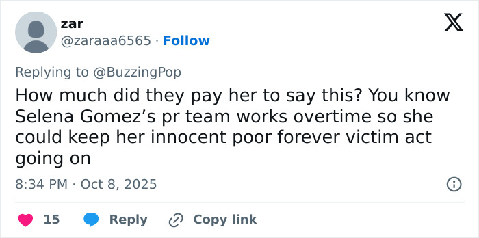 Francia Raisa’s “PR Stunt” Reaction To Not Being Invited To Selena Gomez’s Nuptials Goes Viral