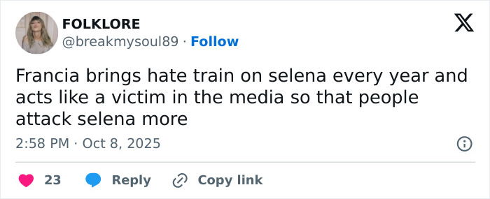 Francia Raisa’s “PR Stunt” Reaction To Not Being Invited To Selena Gomez’s Nuptials Goes Viral