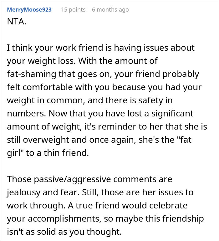 Woman Loses Weight, Her Coworker Is Not Happy About It: &#8220;Fattest Person In The Office&#8221;