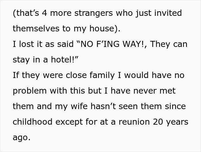 &#8220;Get A Rental Car And Stay In A Hotel!”: Man Fed Up With Mooch “Relatives,” Refuses To House Them