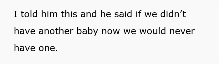 Husband Calls His Wife &#8220;Selfish And Vain&#8221; For Choosing Surgery Over Having Another Baby