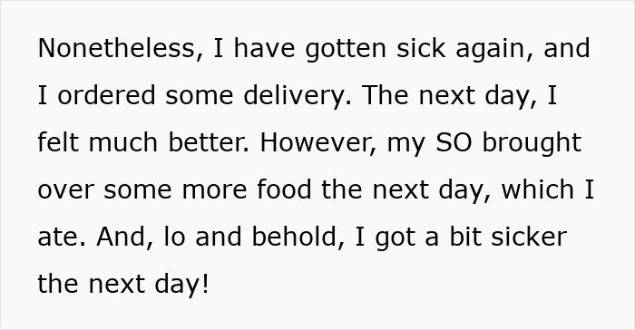 Woman&#8217;s Health Declines Every Time Her Boyfriend Brings Her Food, And Her Worst Suspicion Comes True