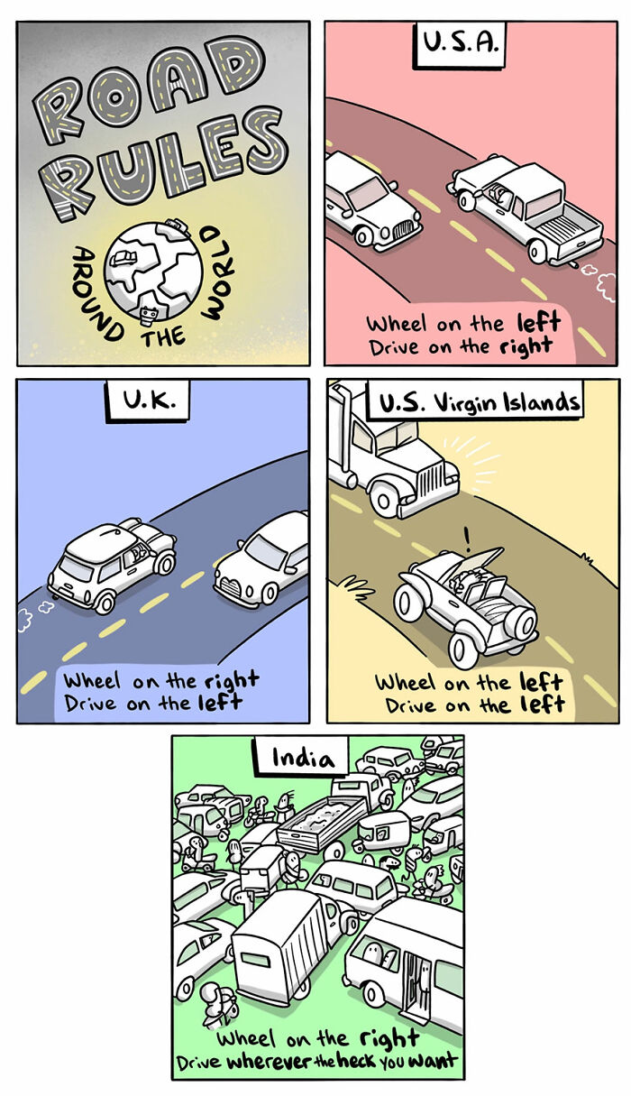 44 Funny Cultural Differences Experienced By Travelers, Depicted By “Itchy Feet Comic” (New Pics)
