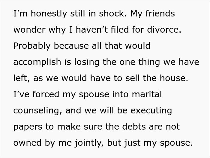 Family Loses Six Figures To A Scam After Spouse Chose To Stupidly Not Say Anything