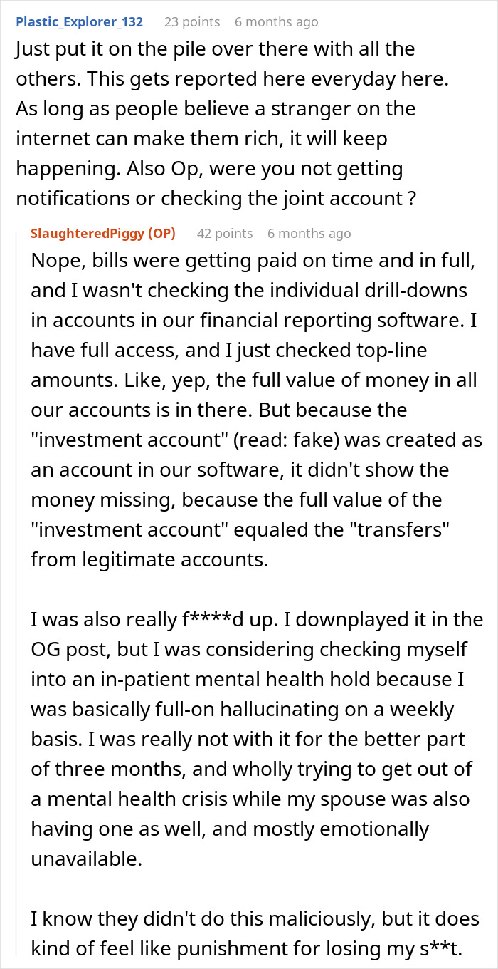 Family Loses Six Figures To A Scam After Spouse Chose To Stupidly Not Say Anything