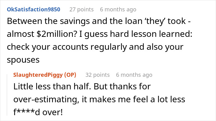 Family Loses Six Figures To A Scam After Spouse Chose To Stupidly Not Say Anything