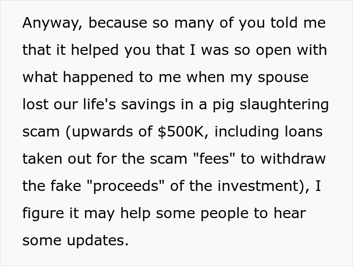 Family Loses Six Figures To A Scam After Spouse Chose To Stupidly Not Say Anything