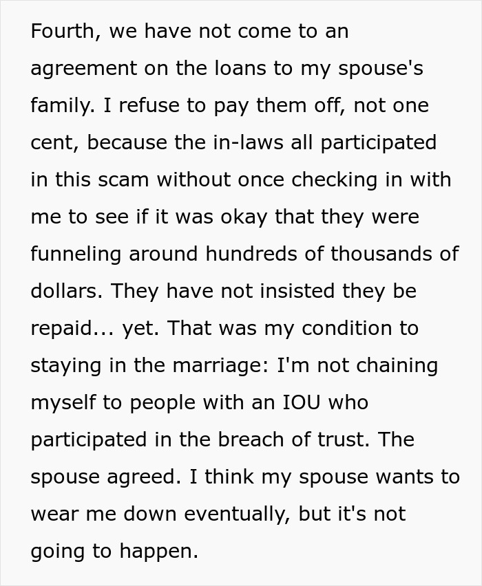 Family Loses Six Figures To A Scam After Spouse Chose To Stupidly Not Say Anything