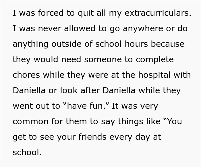 Guy Spends His Childhood As An Unpaid Caregiver For Disabled Sister, Refuses To Ever Do It Again