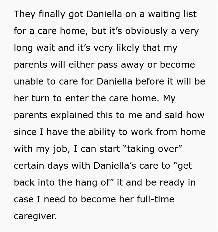 Guy Spends His Childhood As An Unpaid Caregiver For Disabled Sister, Refuses To Ever Do It Again