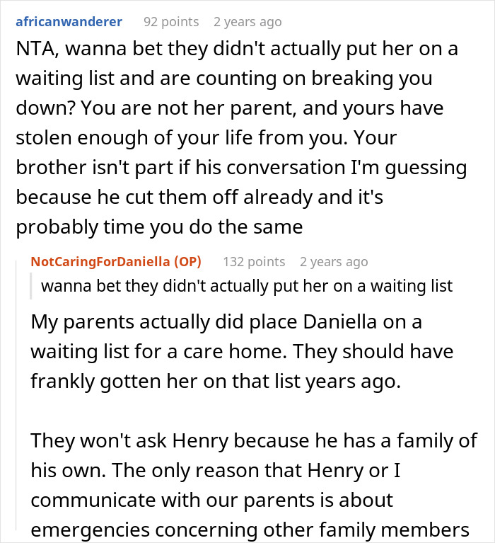 Guy Spends His Childhood As An Unpaid Caregiver For Disabled Sister, Refuses To Ever Do It Again