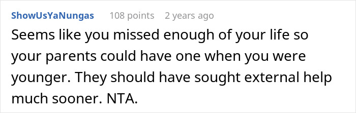 Guy Spends His Childhood As An Unpaid Caregiver For Disabled Sister, Refuses To Ever Do It Again