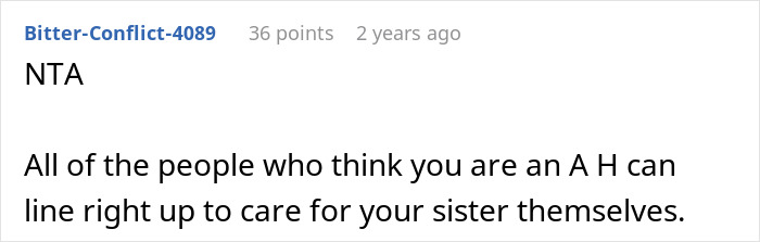 Guy Spends His Childhood As An Unpaid Caregiver For Disabled Sister, Refuses To Ever Do It Again
