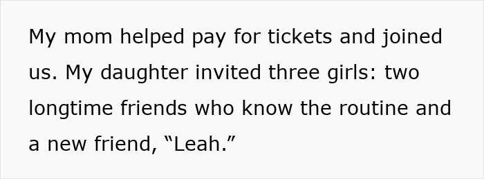 Woman Refuses To Miss The Show She Booked For Her And Daughter Because Daughter’s Friend Got Bored