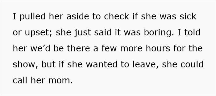 Woman Refuses To Miss The Show She Booked For Her And Daughter Because Daughter’s Friend Got Bored