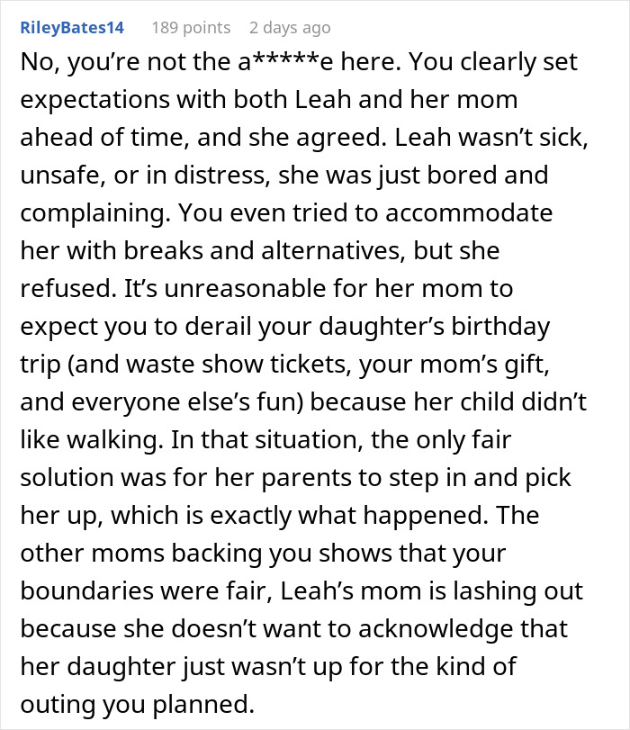 Woman Refuses To Miss The Show She Booked For Her And Daughter Because Daughter’s Friend Got Bored