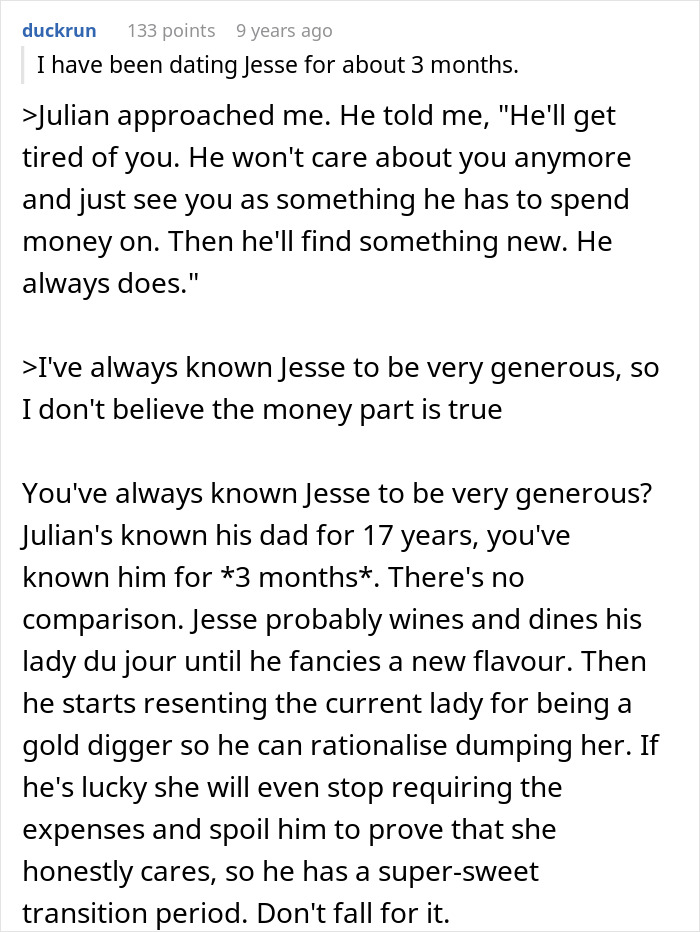 Woman Rethinks Her Relationship With Older Guy After Randomly Bumping Into His Son