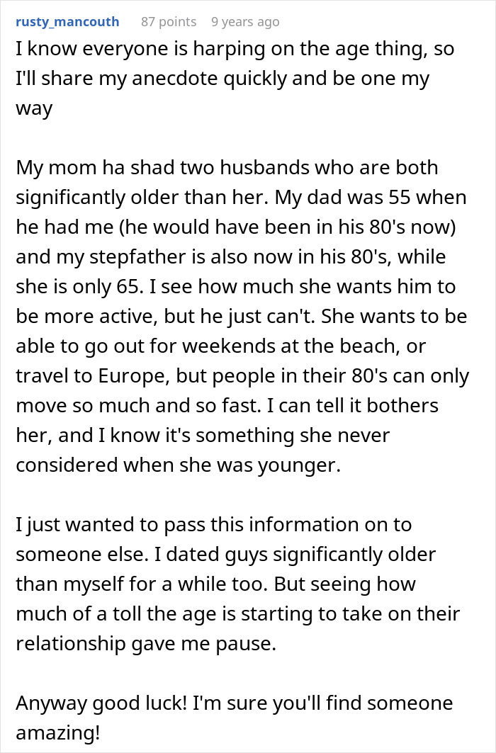 Woman Rethinks Her Relationship With Older Guy After Randomly Bumping Into His Son