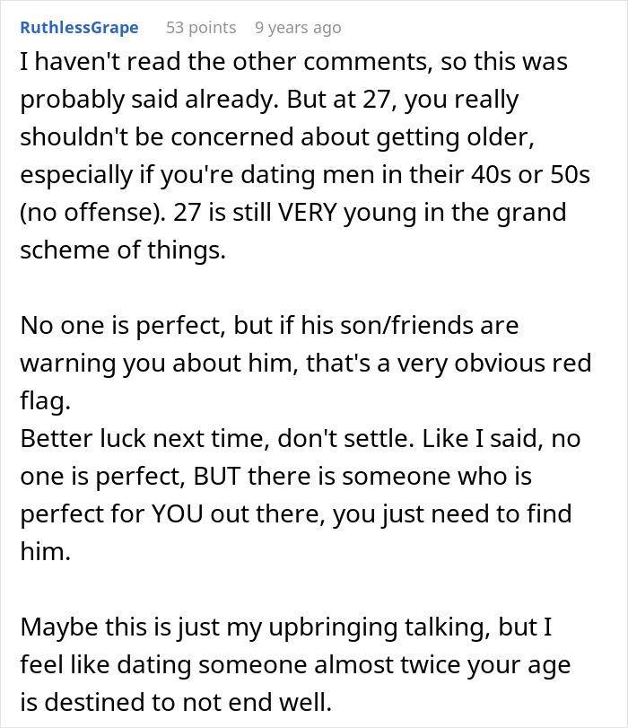 Woman Rethinks Her Relationship With Older Guy After Randomly Bumping Into His Son