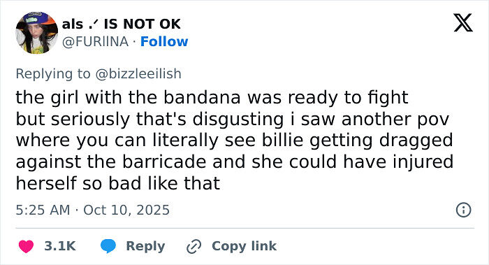 &#8220;That&#8217;s Disgusting&#8221;: Fans Outraged After Man Tries To Snatch Billie Eilish At Miami Concert