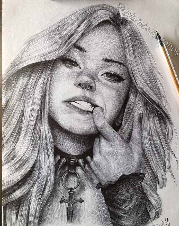 40 Times Gabriel Vinícius Proved A Simple Pen Can Create Stunningly Realistic Art
