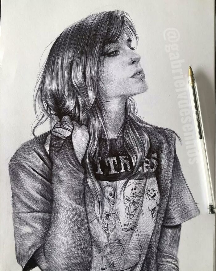 40 Times Gabriel Vinícius Proved A Simple Pen Can Create Stunningly Realistic Art