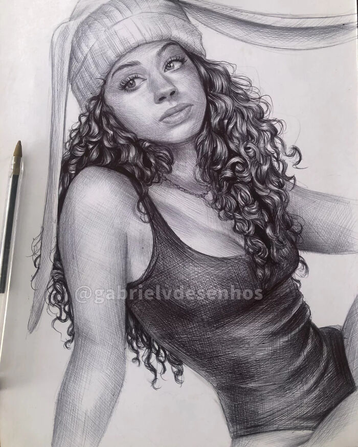 40 Times Gabriel Vinícius Proved A Simple Pen Can Create Stunningly Realistic Art
