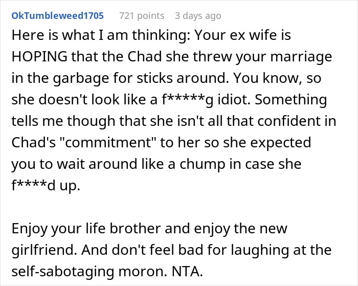 Wife Cheats And Starts A New Life With Lover, Still Calls Husband A Bad Guy For Dating Again