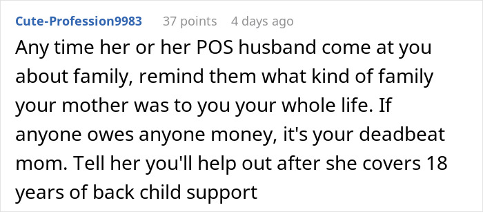 Bio Mom Abandons 4YO Son, Has The Audacity To Beg For Financial Support From Him Years Later