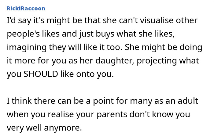 Eccentric Mom Gifts Minimalist Daughter Flashy Gifts, Mad When She Confesses She Hates Them All