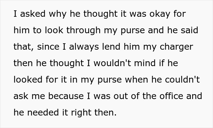 Coworker Snoops Around In Woman&#8217;s Purse, Gives Her Hell When She Reports Him And He Gets In Trouble