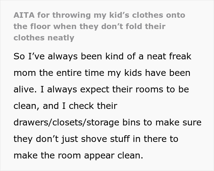 Clean Freak Mom Messes Up 16YO Daughter’s Clothes, Says Her Folding Doesn’t Meet Her Standards