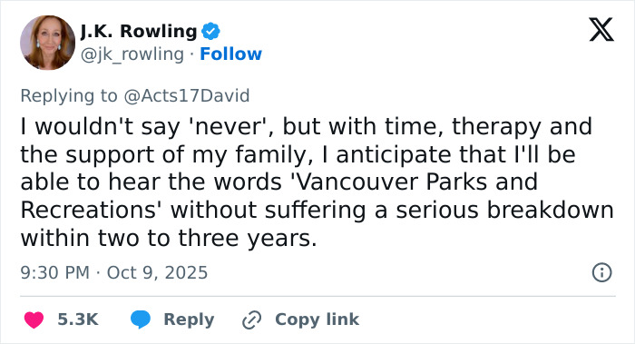 J.K. Rowling Brutally Mocks Harry Potter Event Organizers Over Apology To Transgender Community