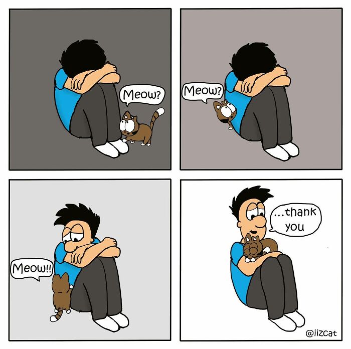 20 Funny New Comics By Nick Filippou That Nail Life With A Cat