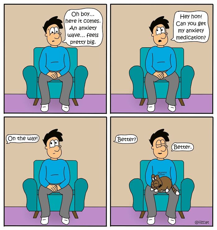 20 Funny New Comics By Nick Filippou That Nail Life With A Cat
