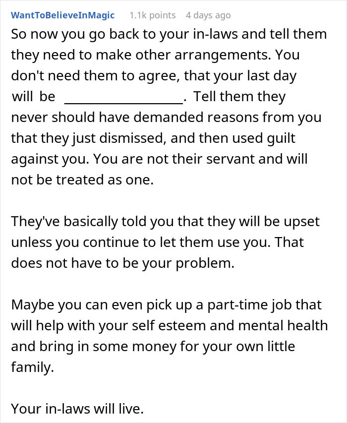 Woman Wants To Quit Babysitting For In-Laws, It Turns Out To Be Harder Than Expected