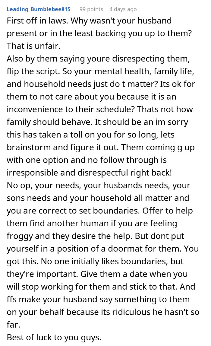 Woman Wants To Quit Babysitting For In-Laws, It Turns Out To Be Harder Than Expected