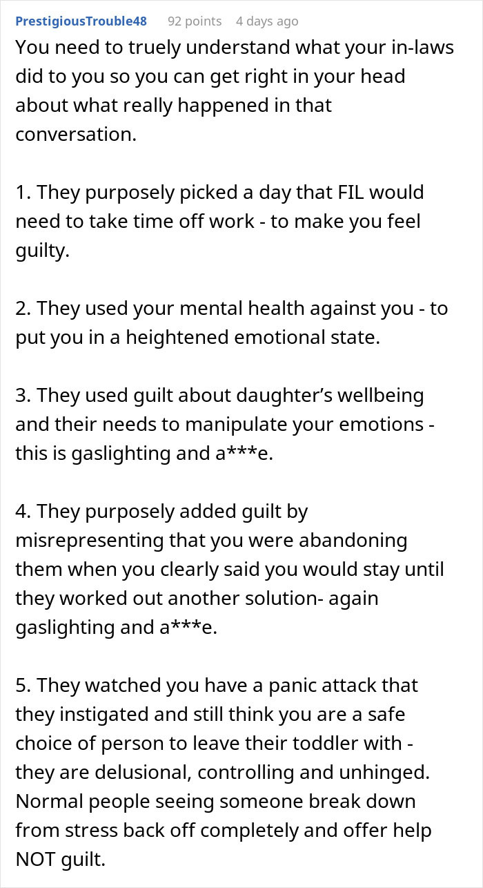 Woman Wants To Quit Babysitting For In-Laws, It Turns Out To Be Harder Than Expected