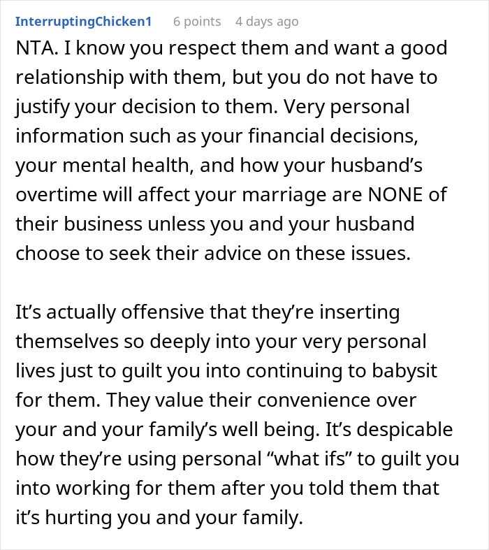 Woman Wants To Quit Babysitting For In-Laws, It Turns Out To Be Harder Than Expected