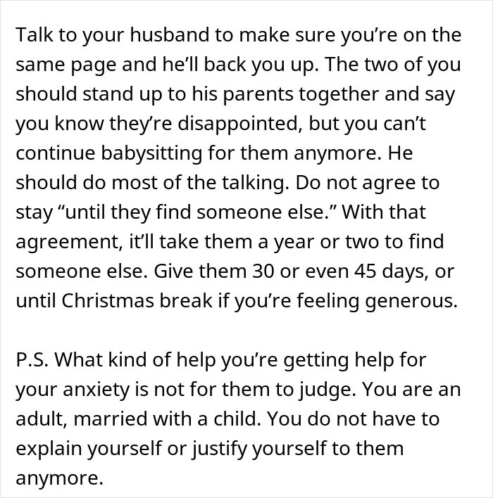 Woman Wants To Quit Babysitting For In-Laws, It Turns Out To Be Harder Than Expected