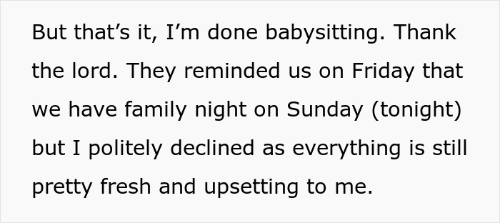 Woman Wants To Quit Babysitting For In-Laws, It Turns Out To Be Harder Than Expected