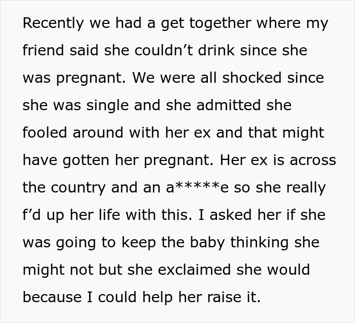 Pregnant Woman Is Shocked Her Friend Refuses To Raise Her Baby Like His Own