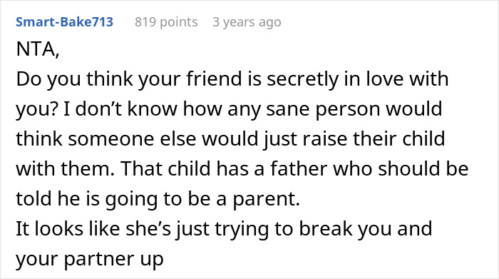 Pregnant Woman Is Shocked Her Friend Refuses To Raise Her Baby Like His Own