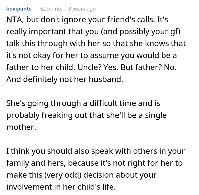 Pregnant Woman Is Shocked Her Friend Refuses To Raise Her Baby Like His Own